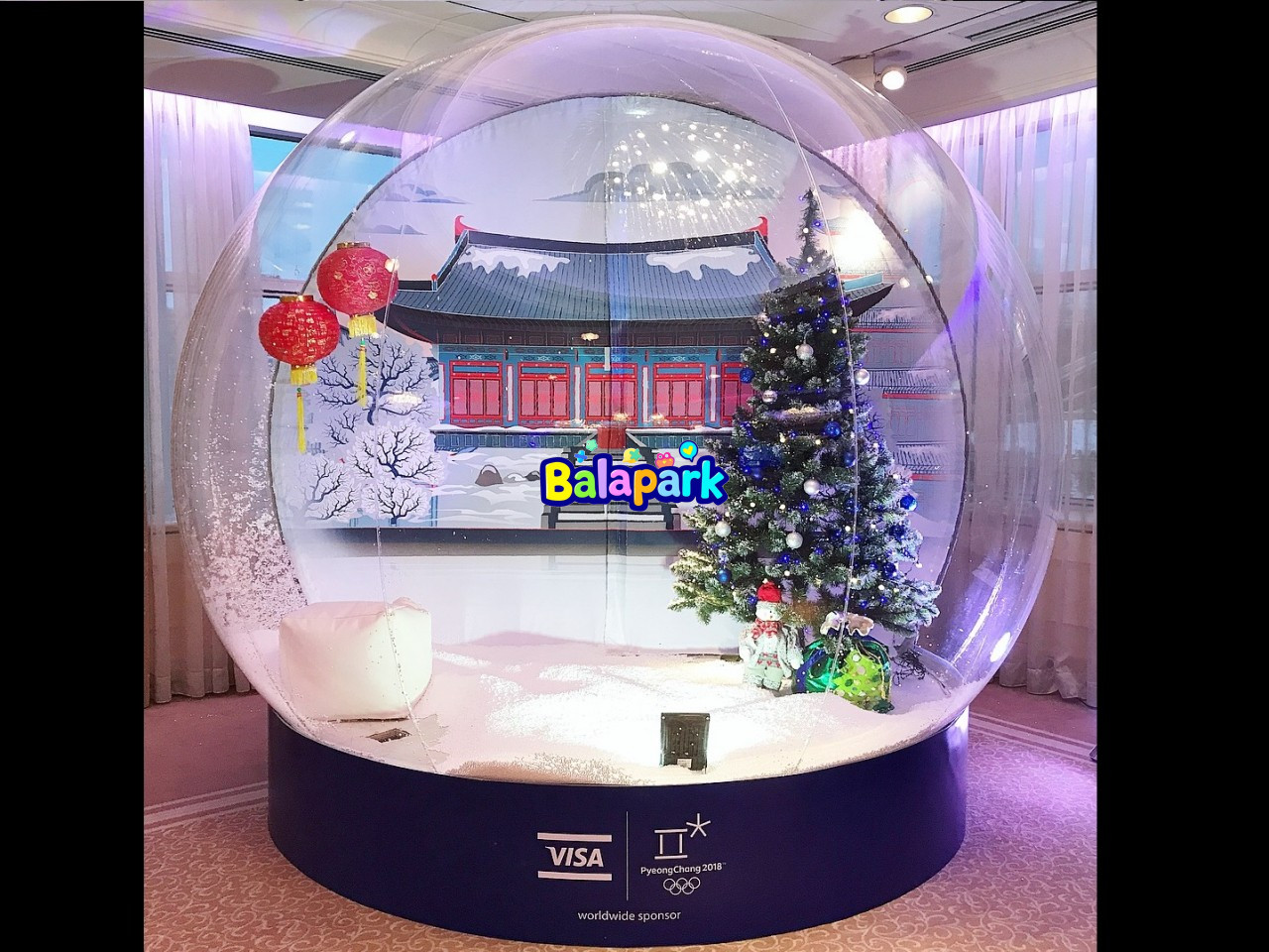 350x350 Inflatable Snow Globe