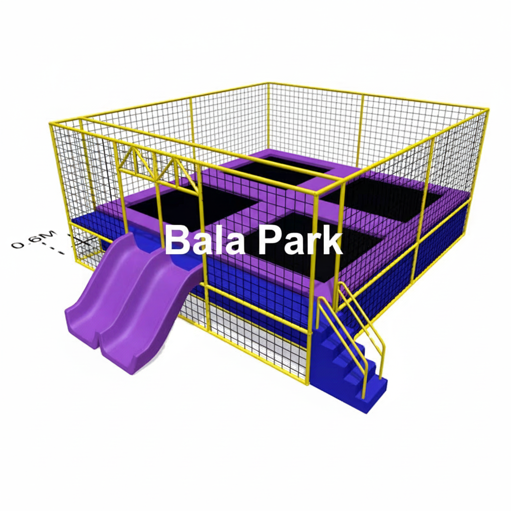 4-piece themed trampoline