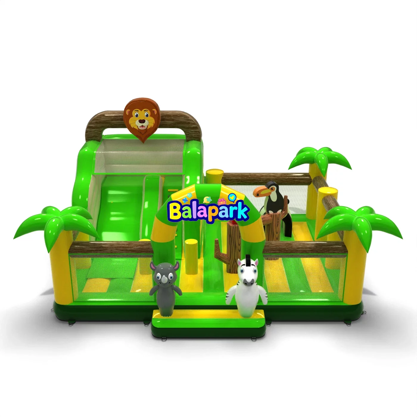 6x6x5 aufblasbarer Konbo-Spielplatz