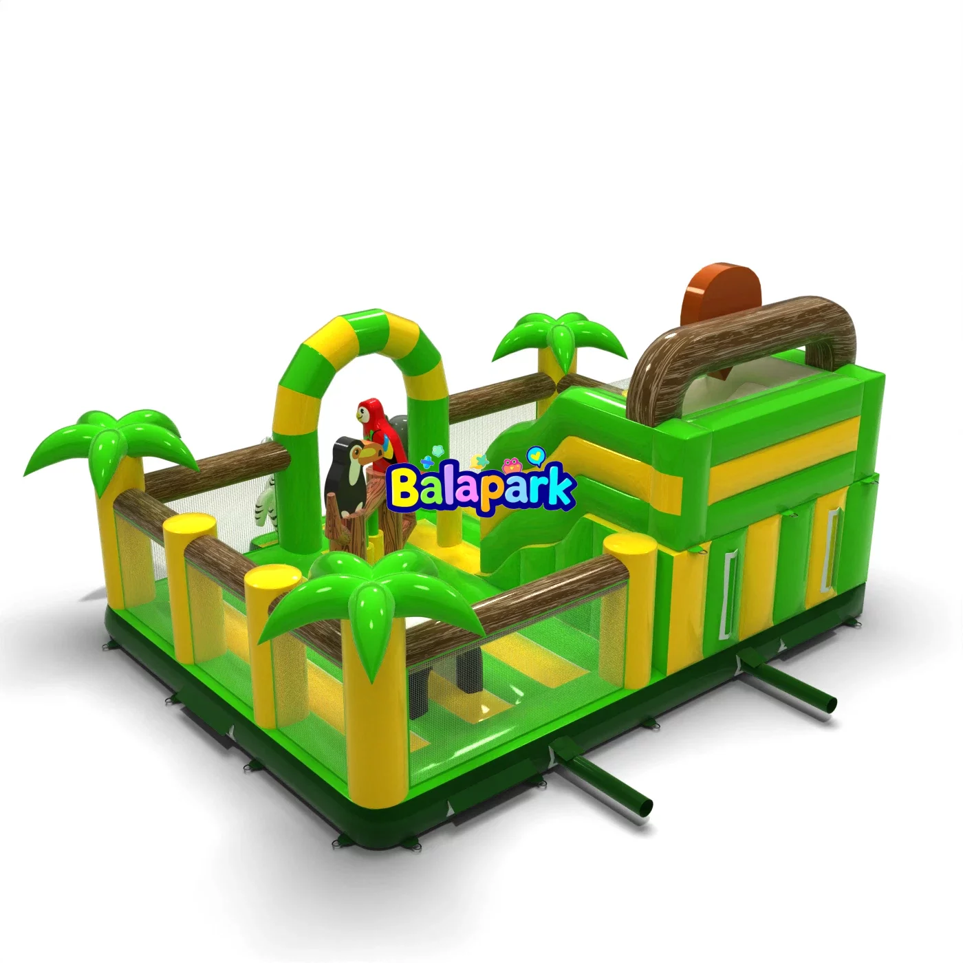 6x6x5 aufblasbarer Konbo-Spielplatz