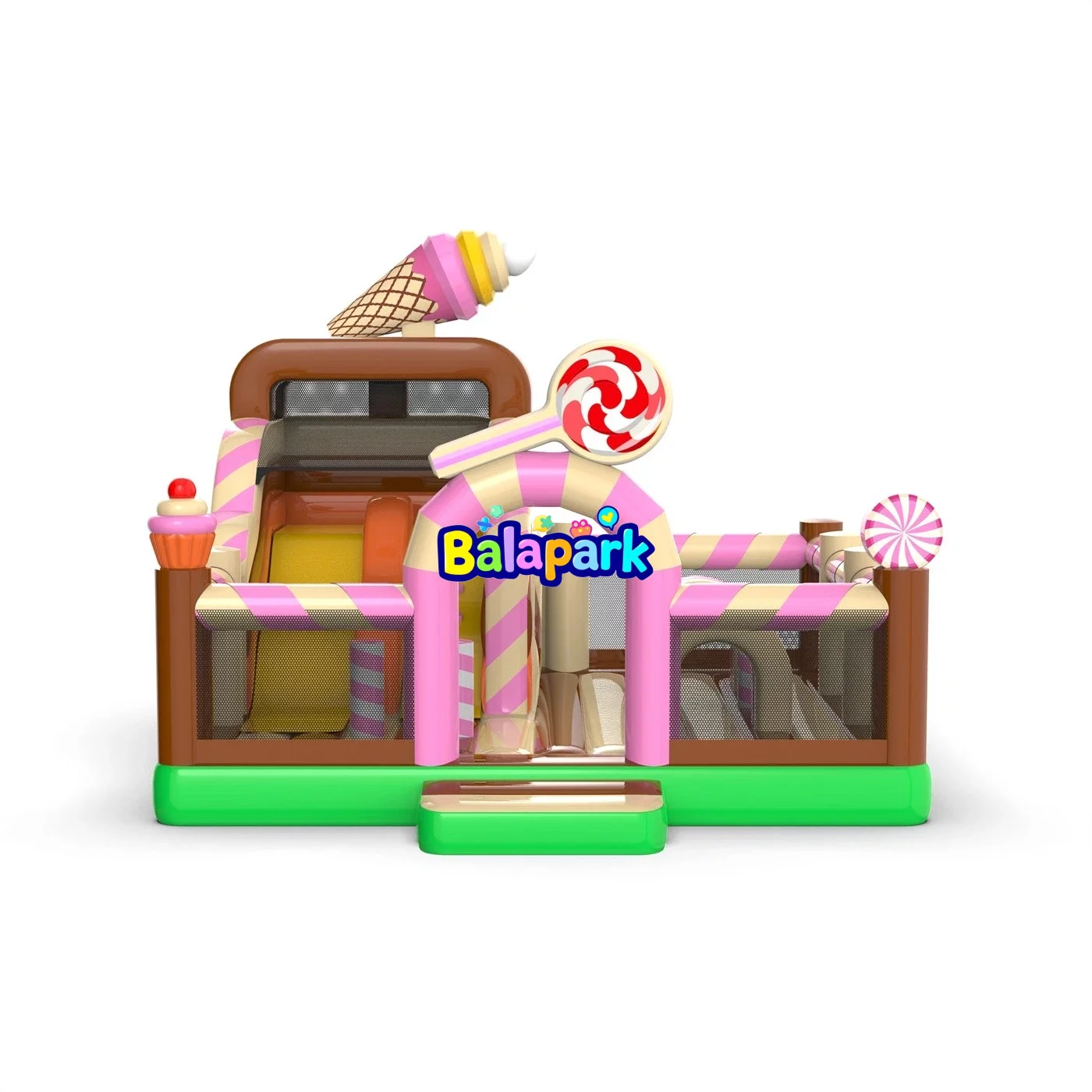 6x6x5 aufblasbarer Konbo-Spielplatz