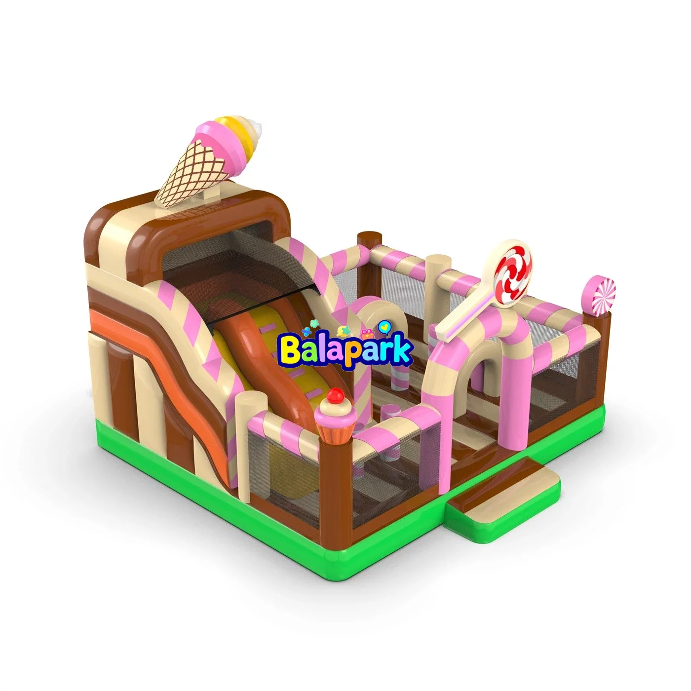 6x6x5 aufblasbarer Konbo-Spielplatz