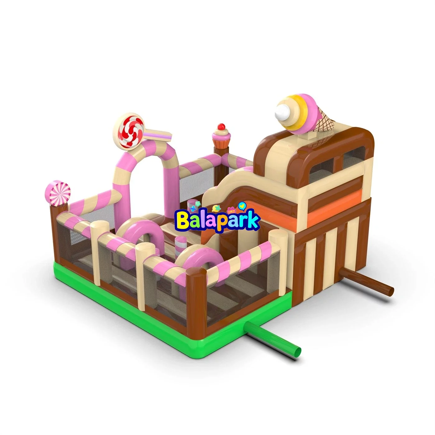 6x6x5 aufblasbarer Konbo-Spielplatz