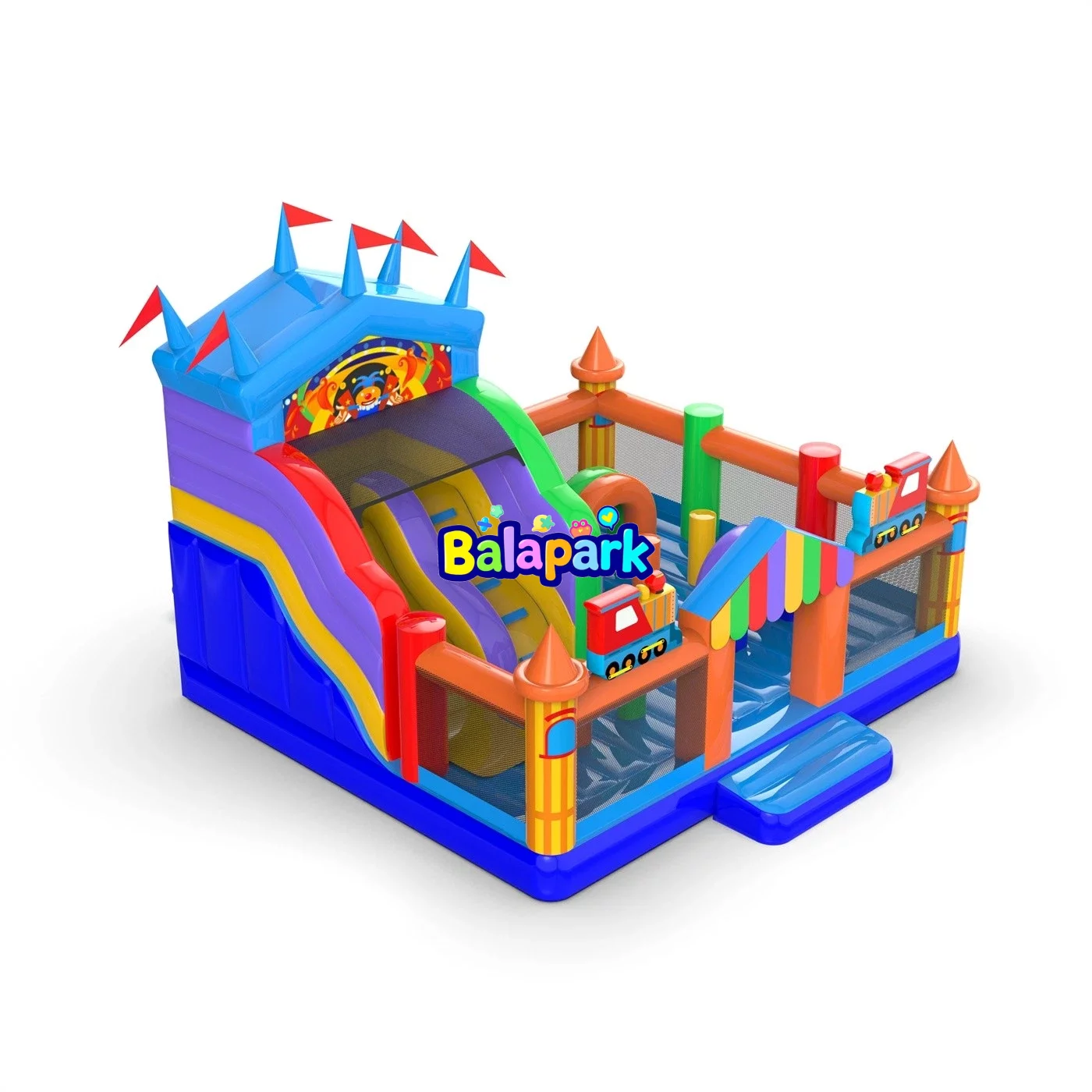 6x6x5 aufblasbarer Konbo-Spielplatz