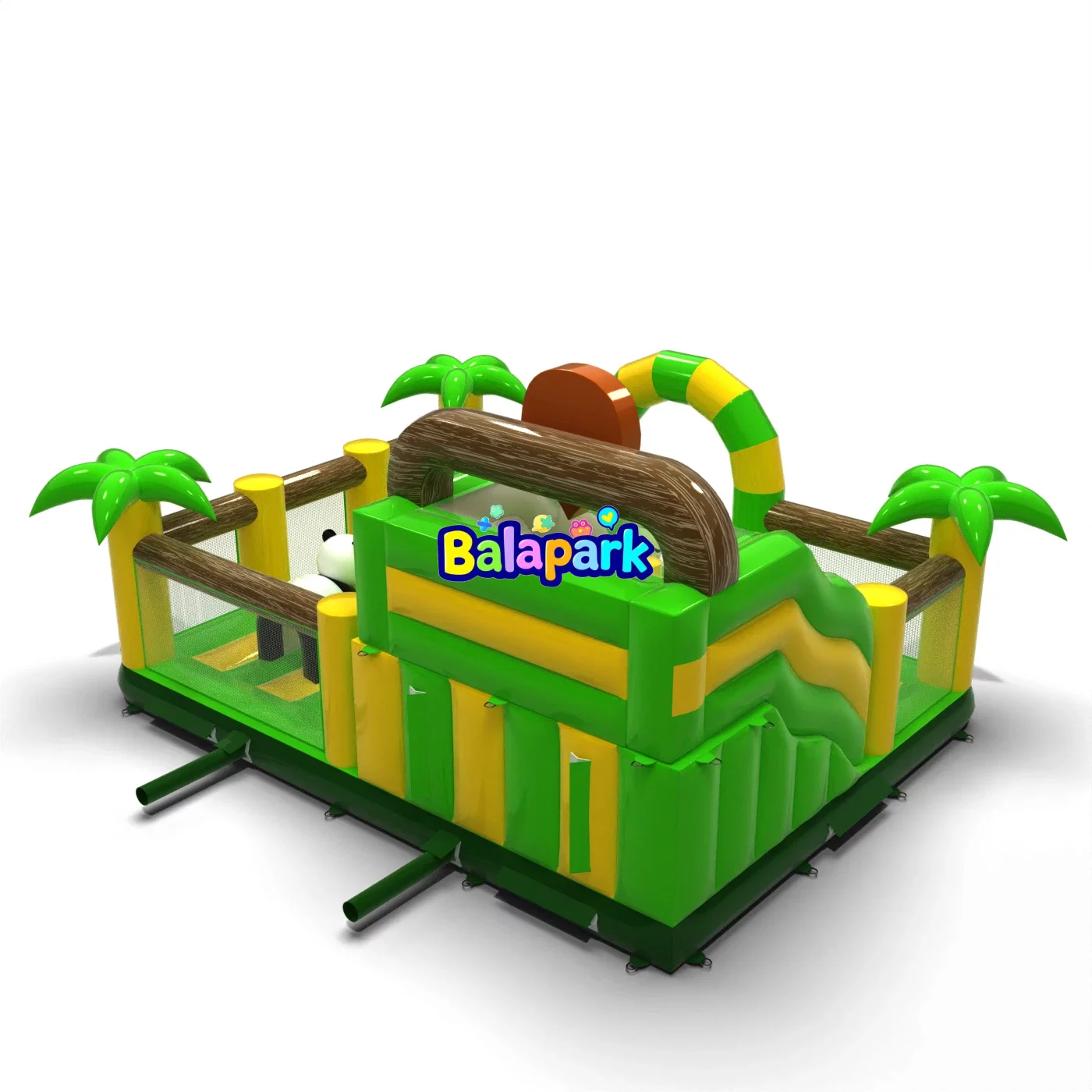 Aufblasbarer Wald-Themenpark 6x5x5