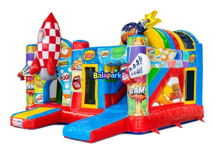 Aufblasbares Raketen-Spiel (6x5x4.5 m)