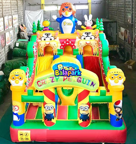 Crazy Penguin Temalı Oyun Parkı | Şişme Oyun Parkı | Şişme Park Ürünleri | Balapark