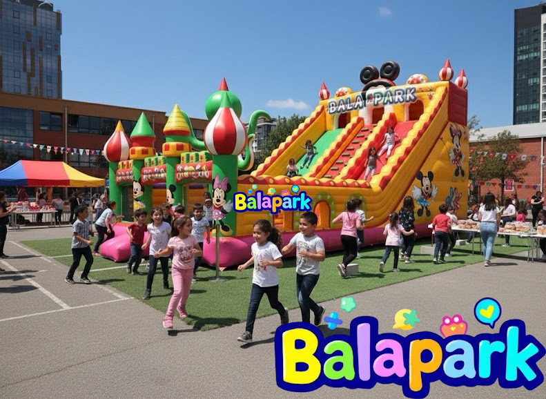 Spielplatz im ikonischen Charakter-Stil (inspiriert)