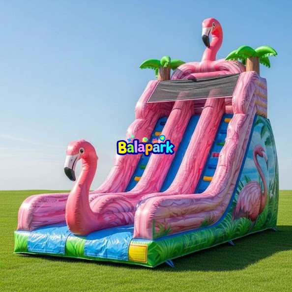 Flamingo Temalı Kaydırak | Şişme Kaydırak | Şişme Park Ürünleri | Balapark
