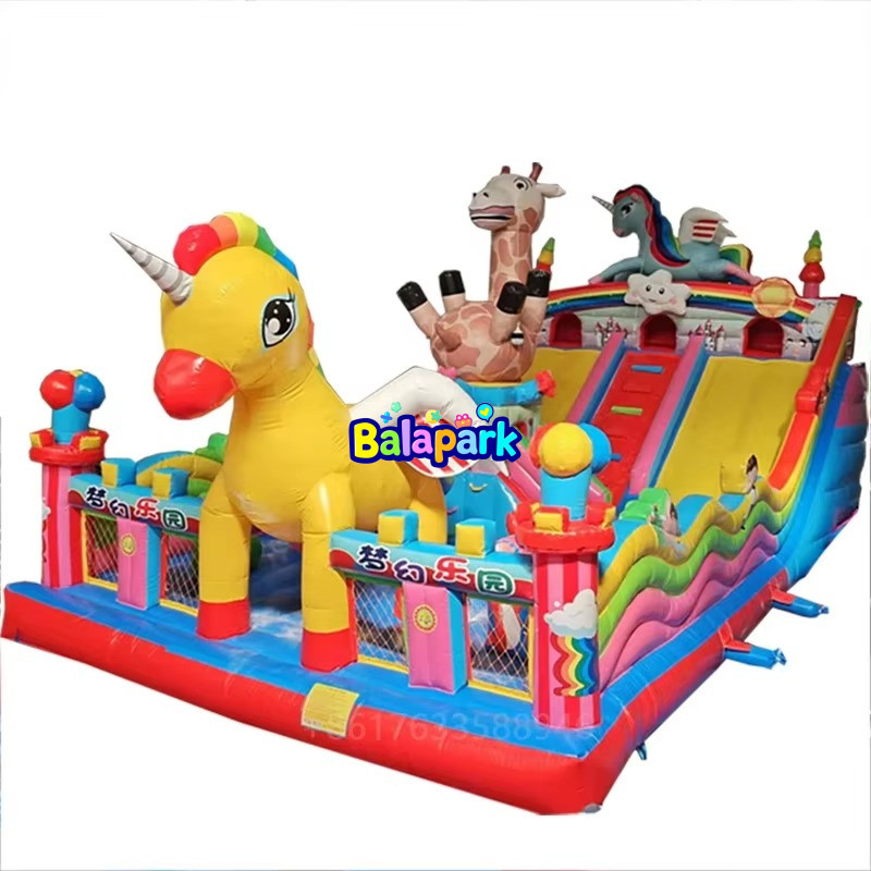 Giant Unicorn Inflatable Playground
