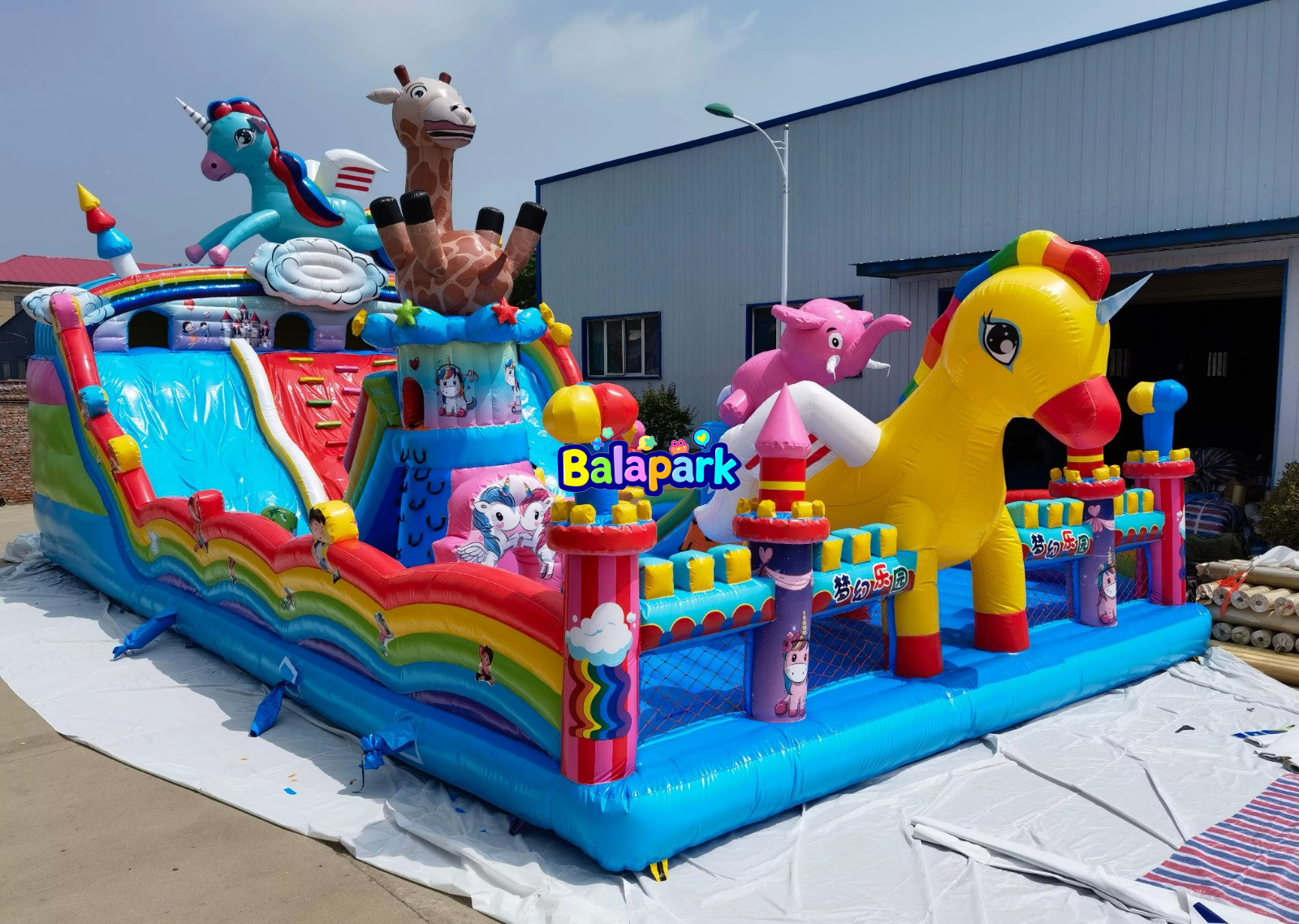 Giant Unicorn Inflatable Playground