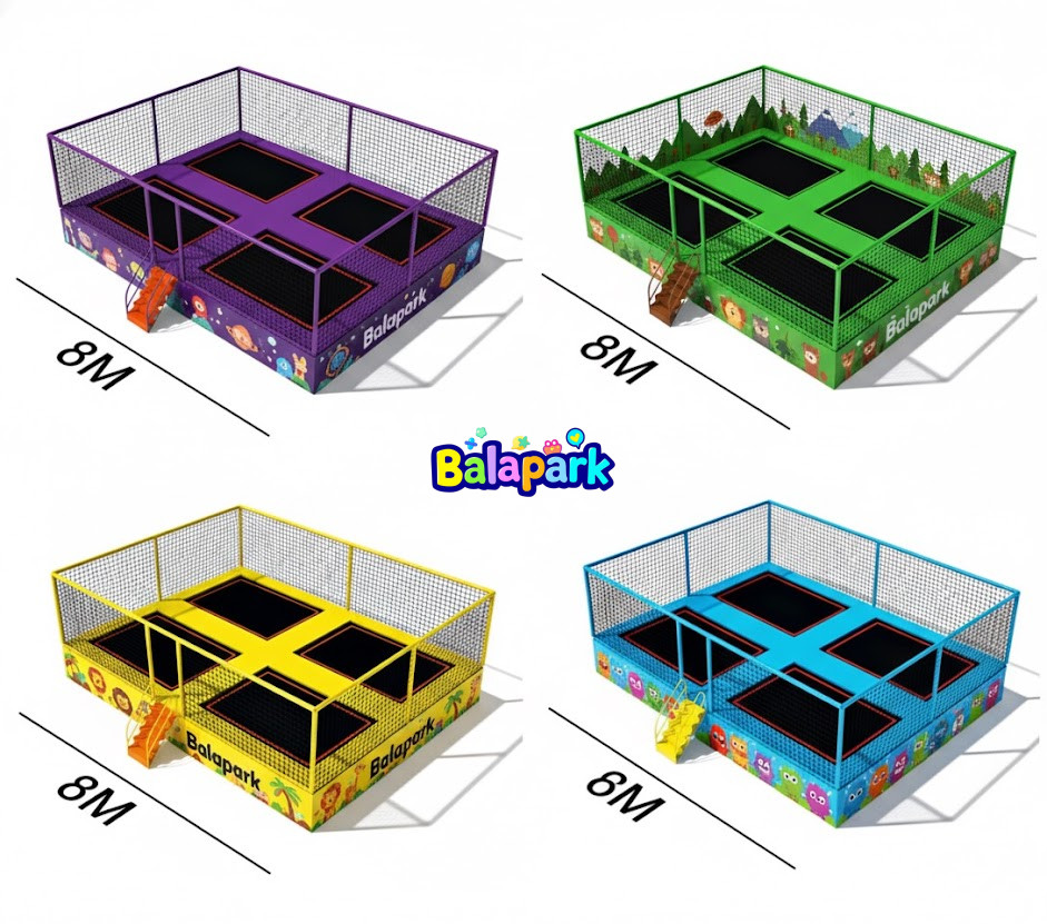 4’lü Trambolin | Şişme Park Ürünleri | Balapark