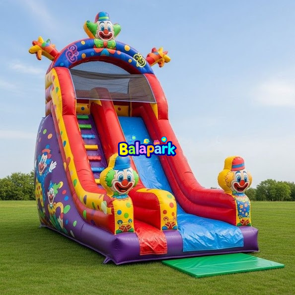 Palyaço Temalı Kaydırak | Şişme Kaydırak | Şişme Park Ürünleri | Balapark