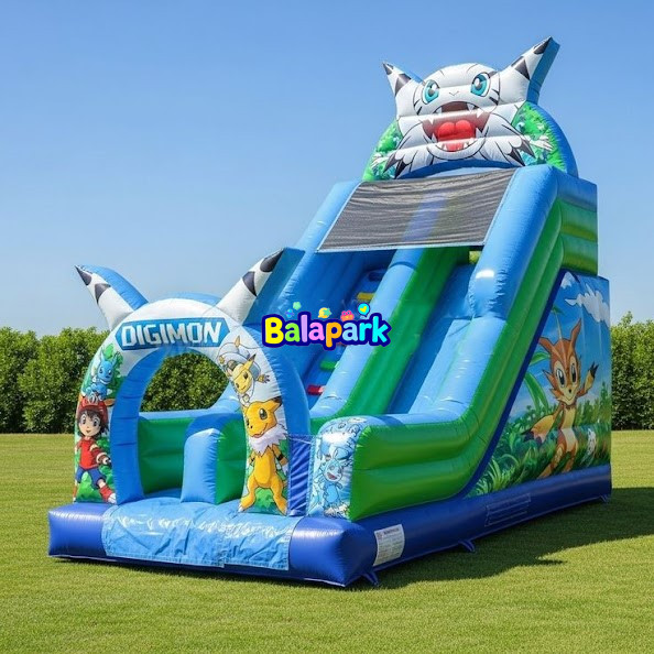 Digimon Temalı Kaydırak | Şişme Kaydırak | Şişme Park Ürünleri | Balapark