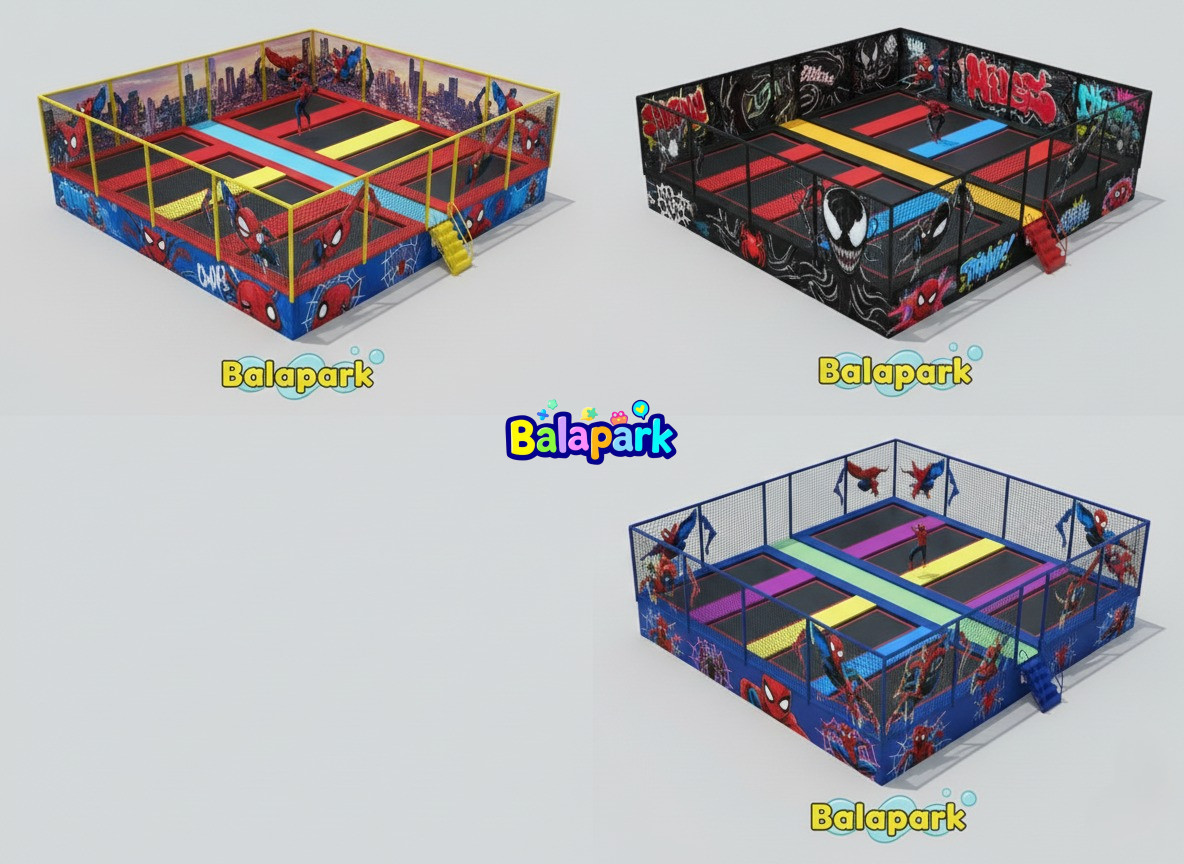 8-Piece Themed Trampoline Park