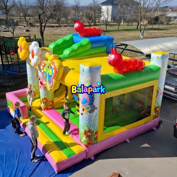 Şişme Yeşil Boynuzlu Kaydırak | Şişme Oyun Parkı | Şişme Park Ürünleri | Balapark