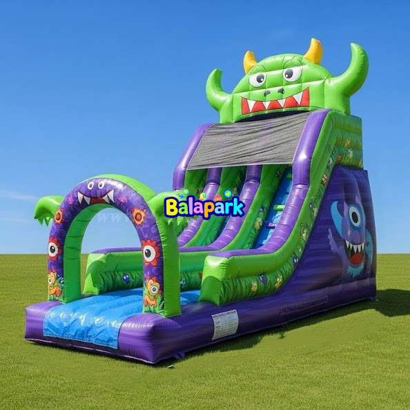Şişme Yeşil Boynuzlu Kaydırak | Şişme Kaydırak | Şişme Park Ürünleri | Balapark