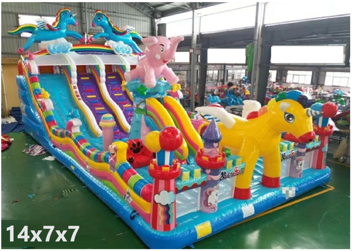 Giant Unicorn Inflatable Playground