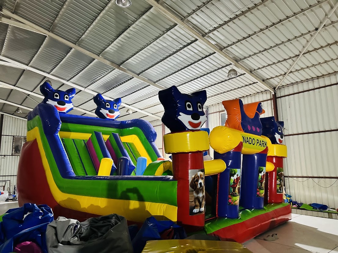 Mavi Kedi Şişme Oyun Parkı