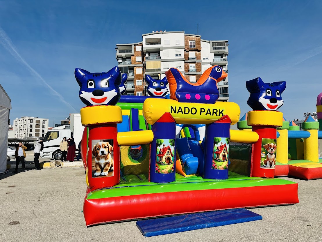 Mavi Kedi Şişme Oyun Parkı