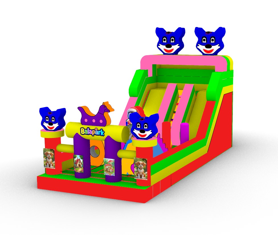 Mavi Kedi Şişme Oyun Parkı