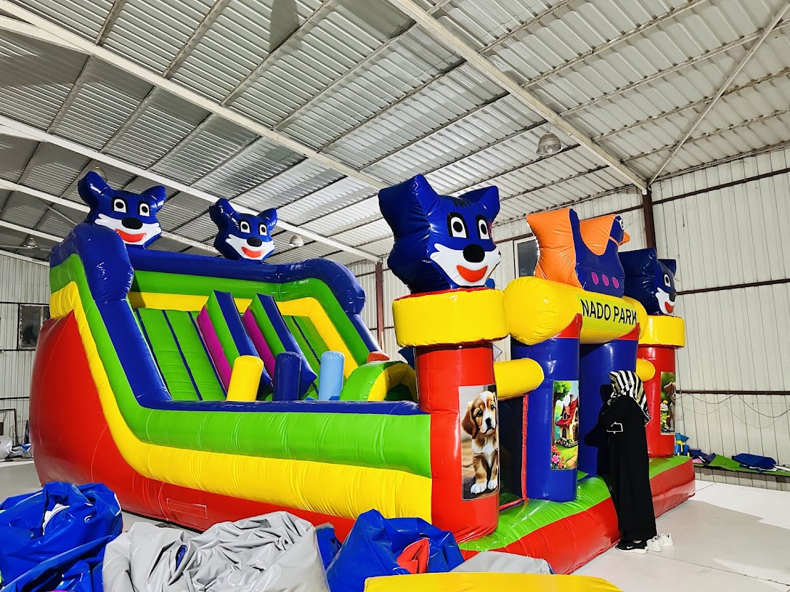 Mavi Kedi Şişme Oyun Parkı