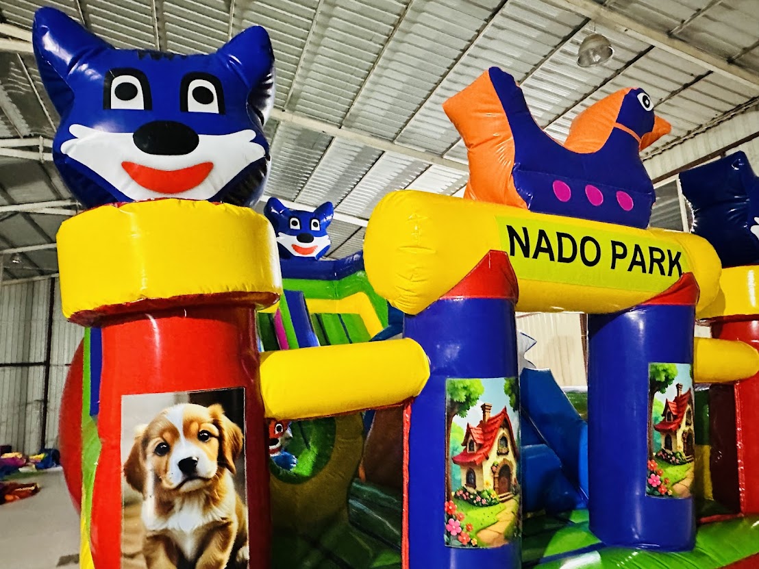 Mavi Kedi Şişme Oyun Parkı