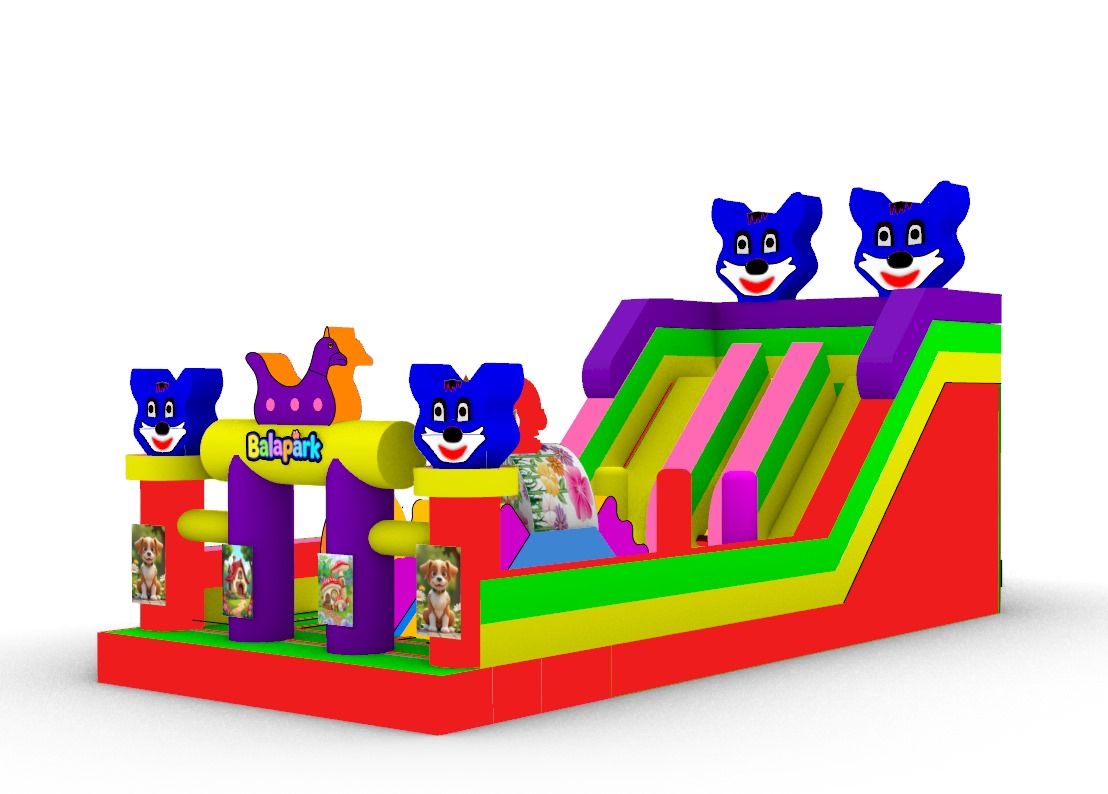 Mavi Kedi Şişme Oyun Parkı