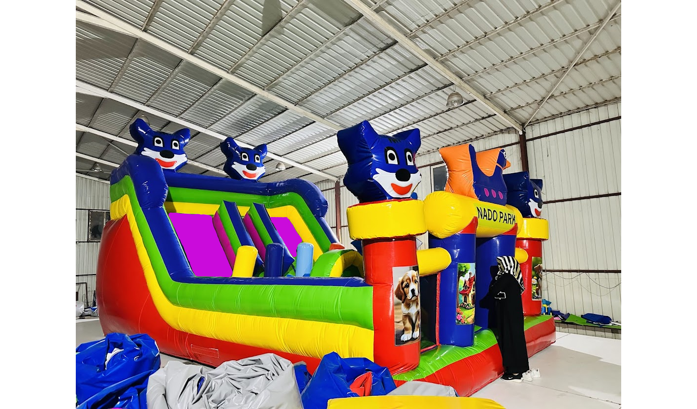 Mavi Kedi Şişme Oyun Parkı