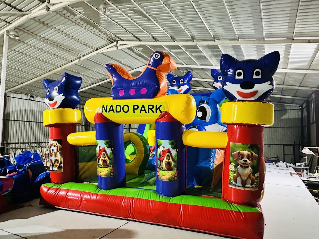 Mavi Kedi Şişme Oyun Parkı