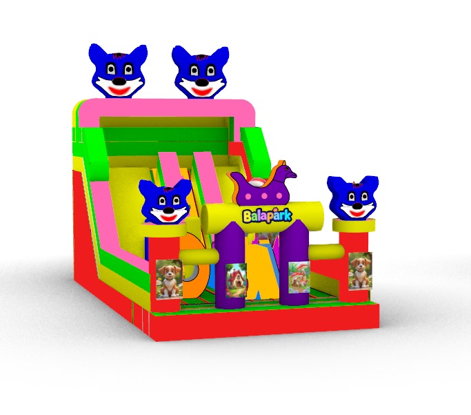 Mavi Kedi Şişme Oyun Parkı