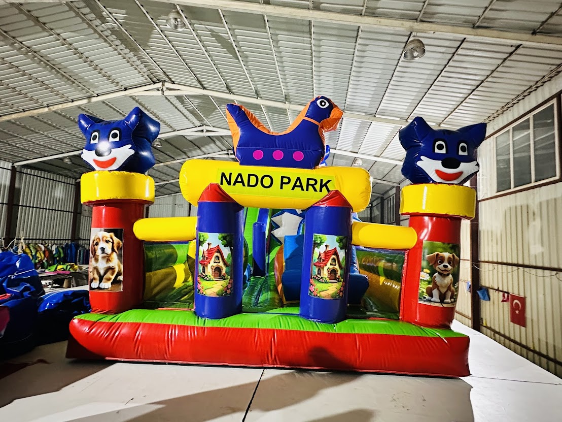 Mavi Kedi Şişme Oyun Parkı