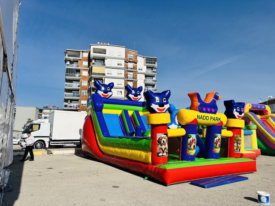 Mavi Kedi Şişme Oyun Parkı | Şişme Oyun Parkı Orta | Şişme Park Ürünleri | Balapark
