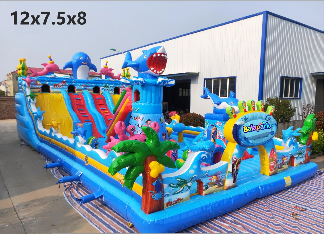 Ocean Themed Inflatable Playground