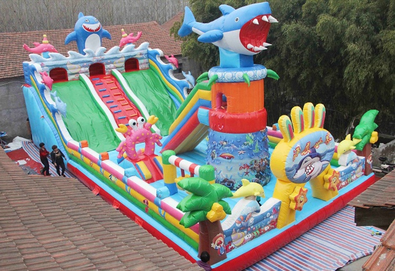 Ocean Themed Inflatable Playground