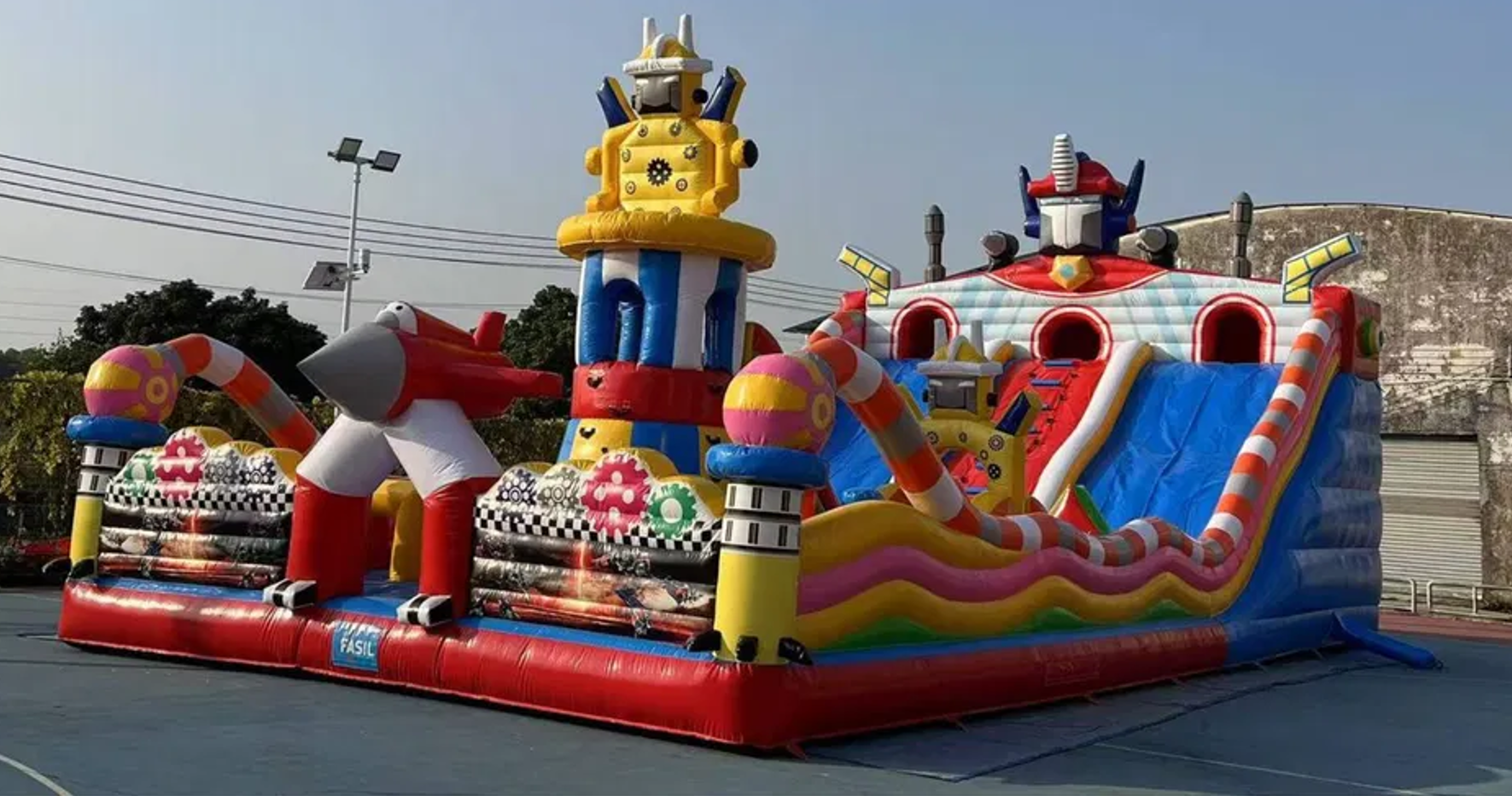Dev Şişme Oyun Parkı Robot Adası | Şişme Oyun Parkı Dev | Şişme Park Ürünleri | Balapark