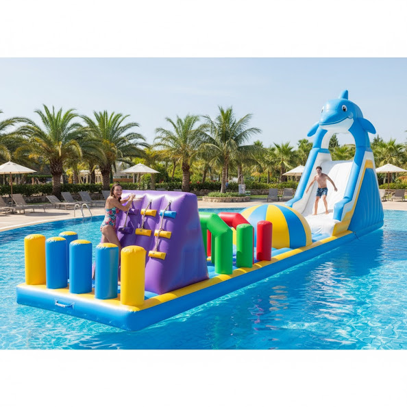Inflatable Penguin Pool Game