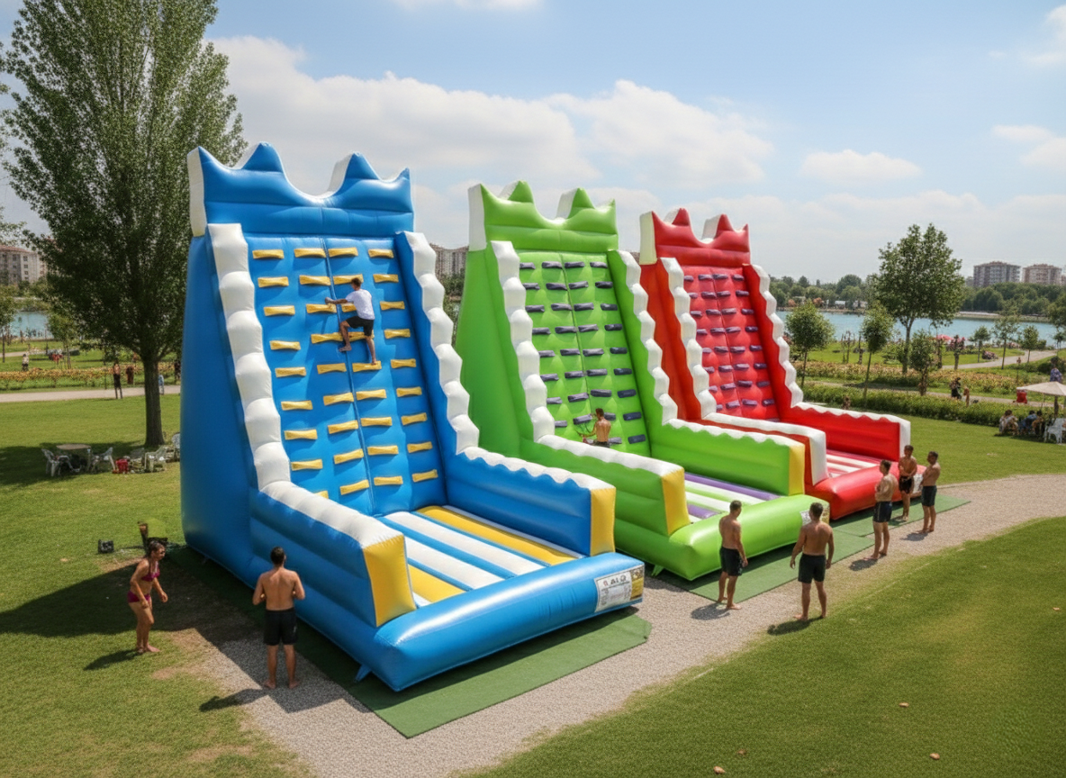 Şişme Tırmanma Duvarı | Şişme İnteraktif Oyuncaklar | Şişme Park Ürünleri | Balapark
