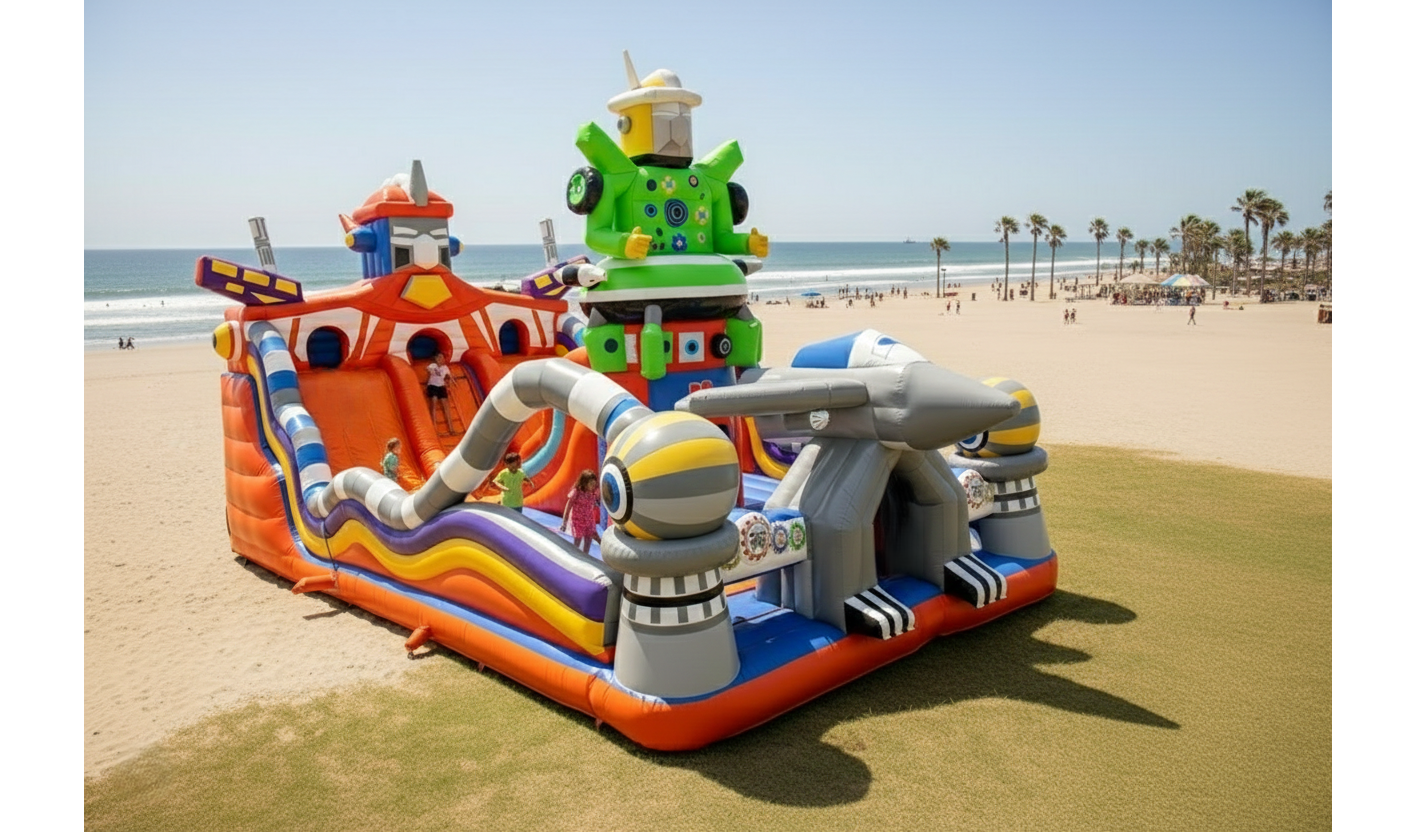 Riesiger Roboter-Hüpfpark 14×7×7