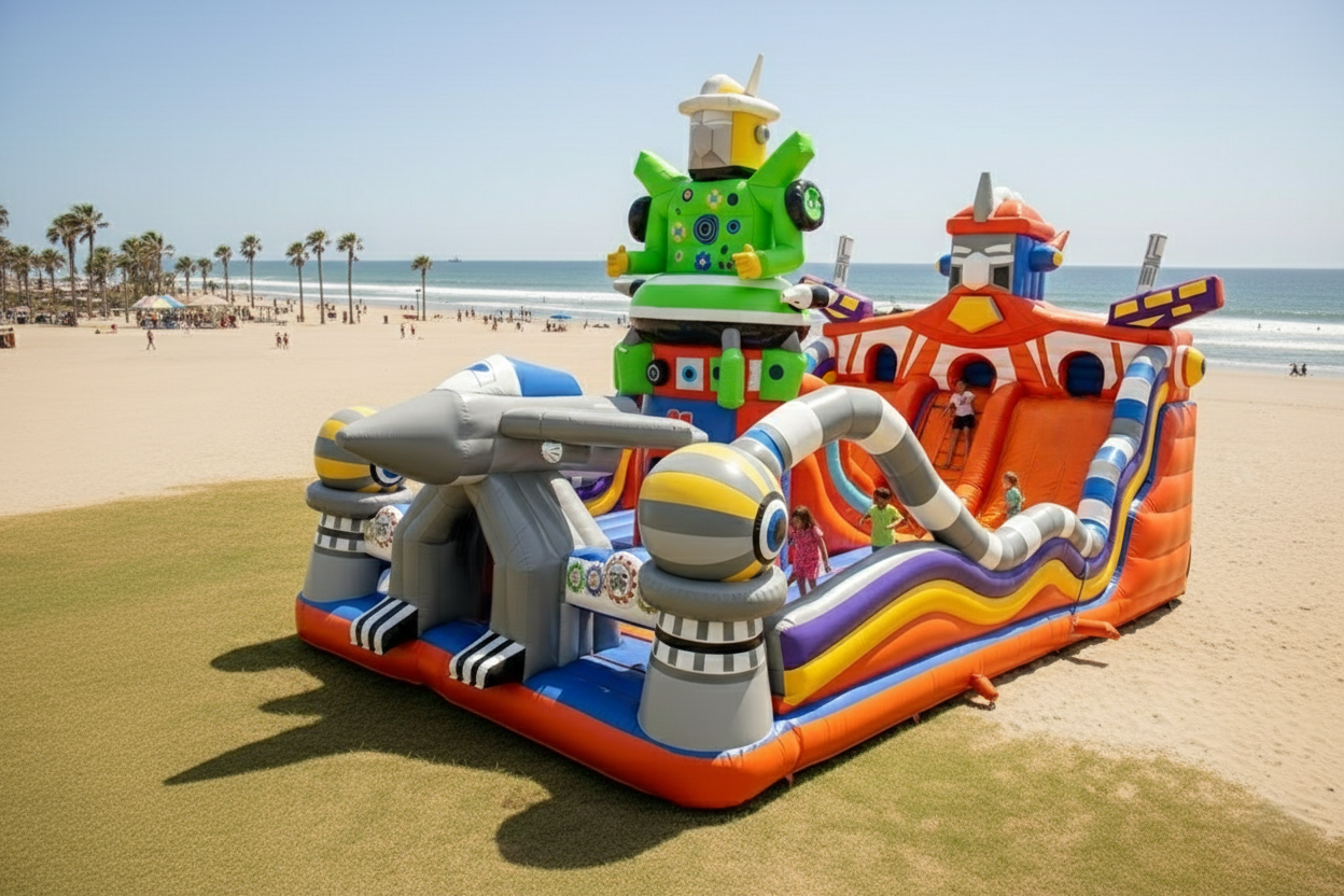 Riesiger Roboter-Hüpfpark 14×7×7