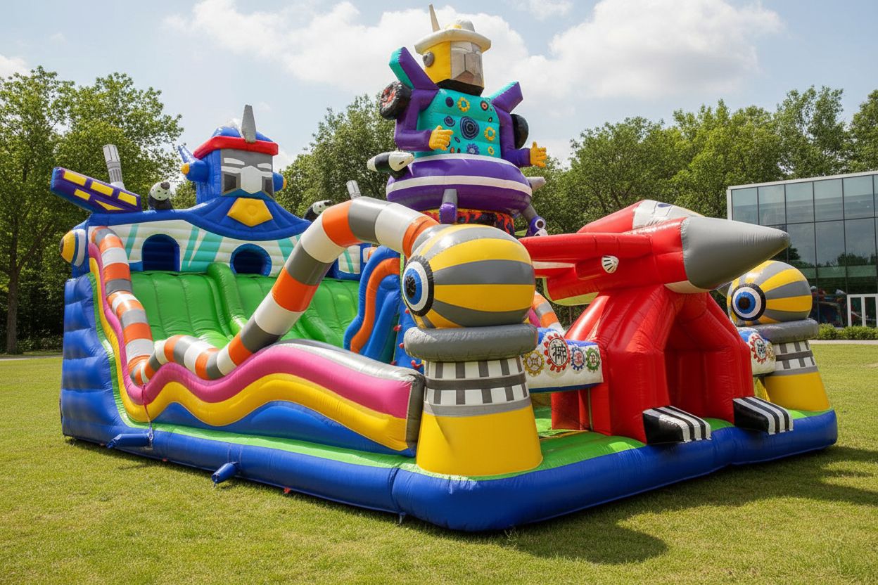 Riesiger Roboter-Hüpfpark 14×7×7