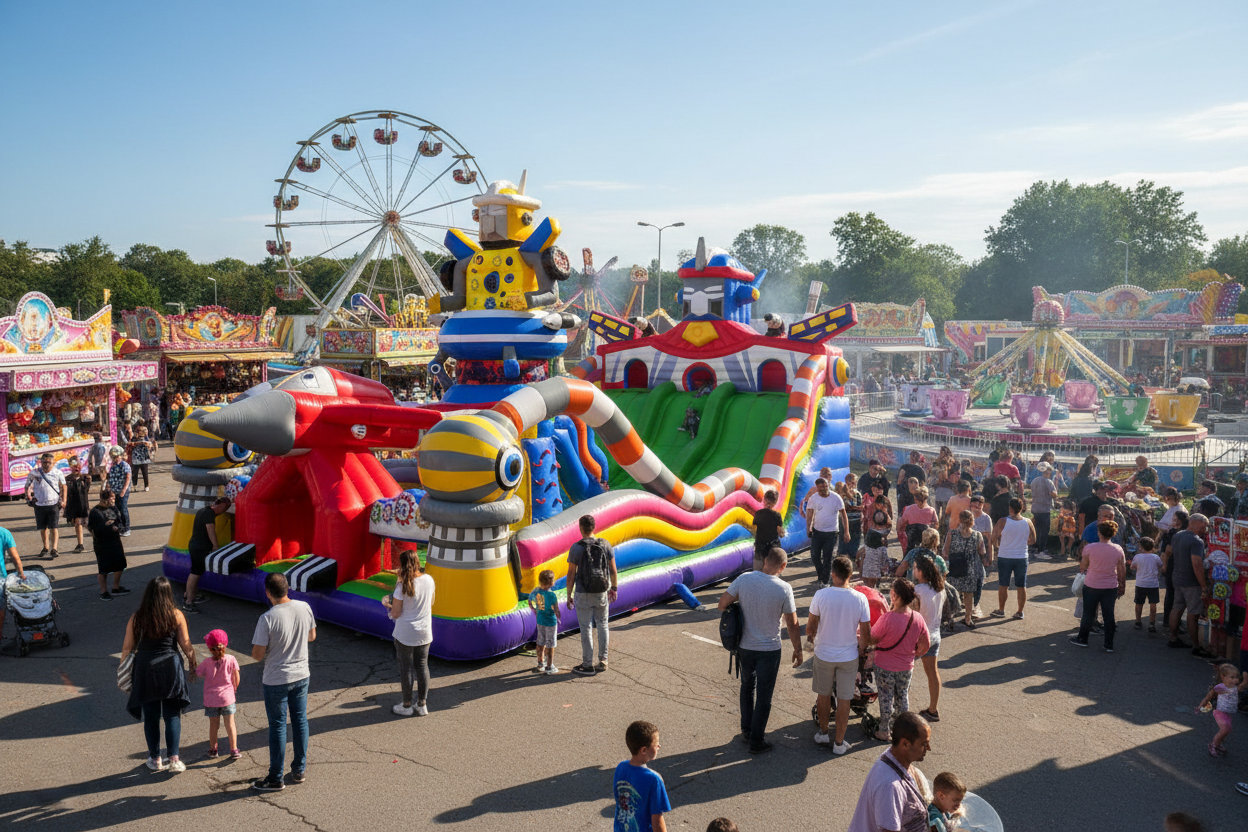 Riesiger Roboter-Hüpfpark 14×7×7