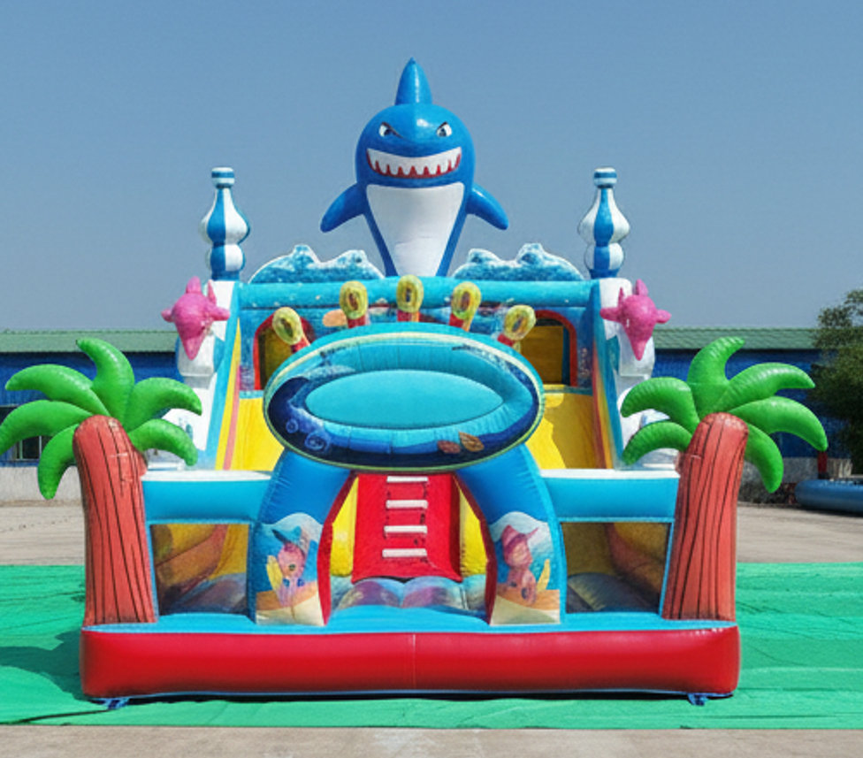 Köpek Balığı Temalı Şişme Oyun Parkı