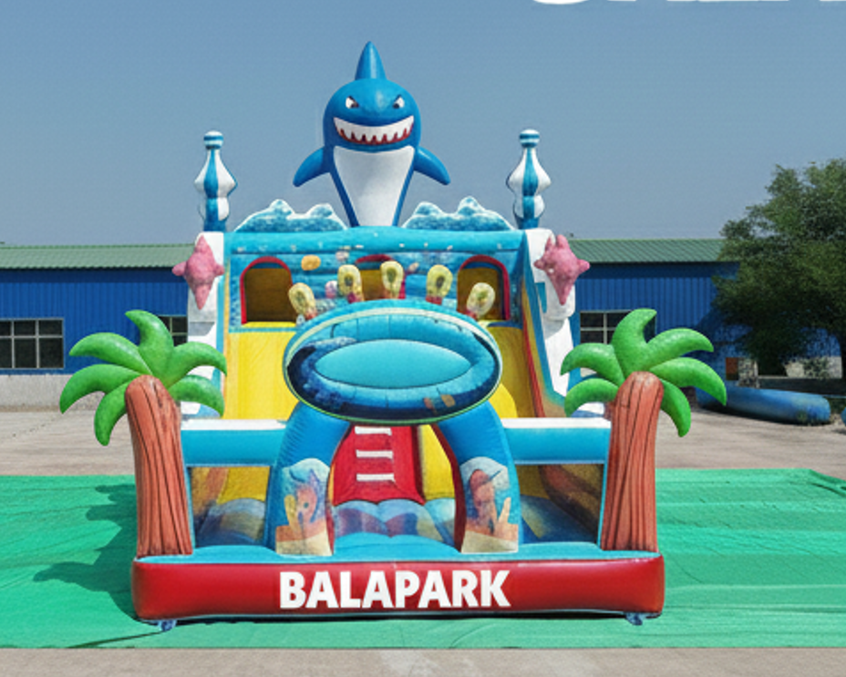 Köpek Balığı Temalı Şişme Oyun Parkı