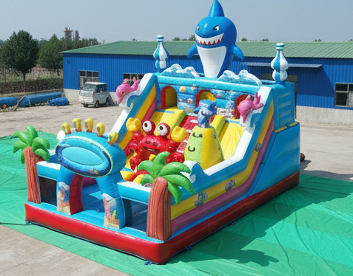 Köpek Balığı Temalı Şişme Oyun Parkı | Şişme Oyun Parkı Orta | Şişme Park Ürünleri | Balapark