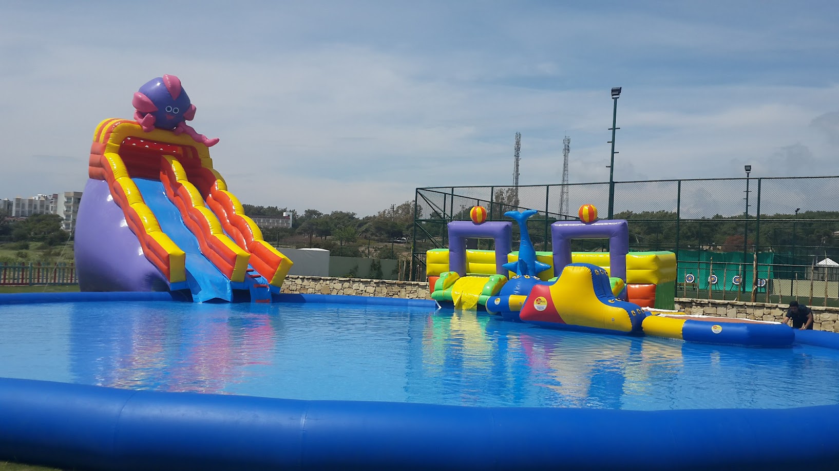 Inflatable Pool Obstacle Course