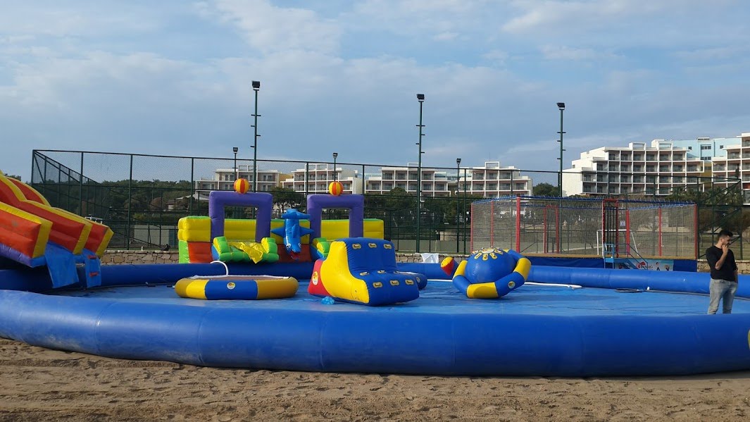 Inflatable Pool Obstacle Course