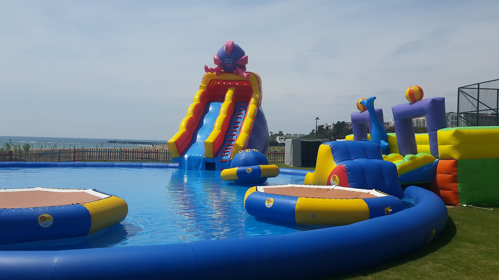Inflatable Pool Obstacle Course