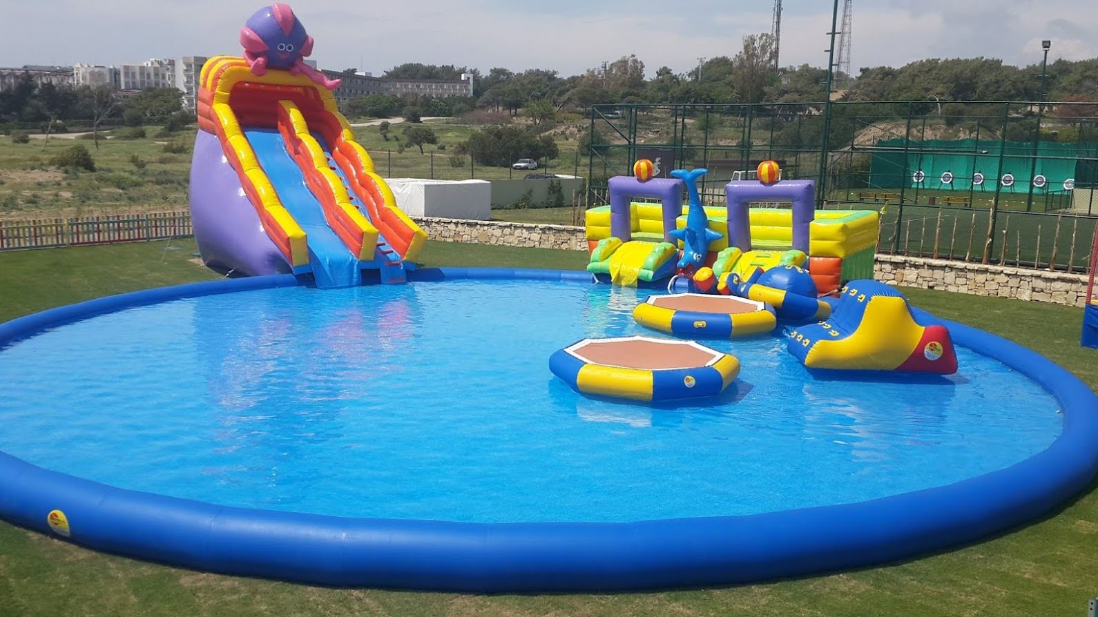 Inflatable Pool Obstacle Course