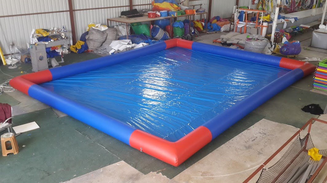 Red Corner Inflatable Pool 9x9x0.50